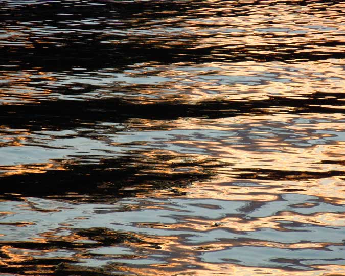 Gold, Blue & Black Water